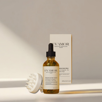 Evamor  Haircare Bundle – Haaröl + Kopfhaut-Massagebürste